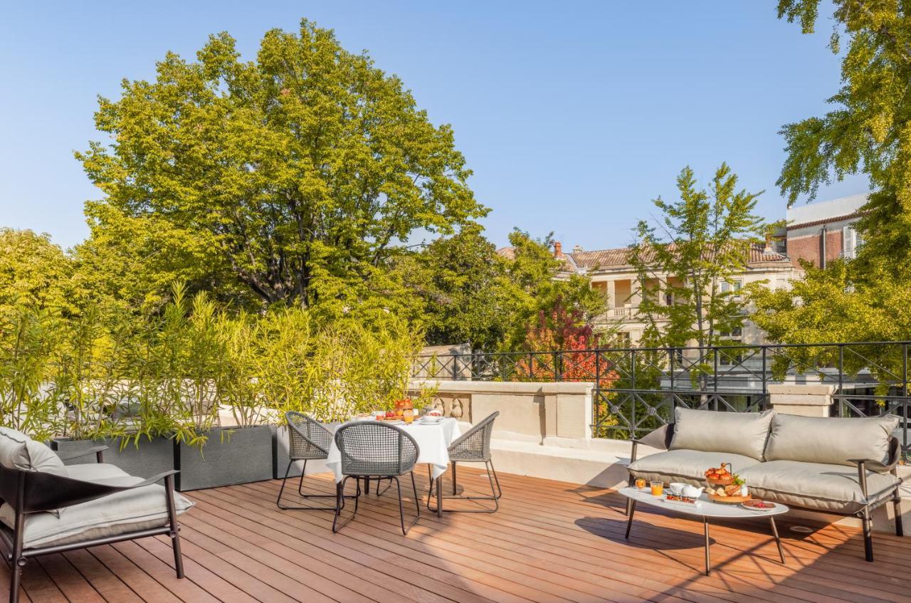 Maison Albar Hotels L'Imperator Nimes Exterior foto Rooftop terrace