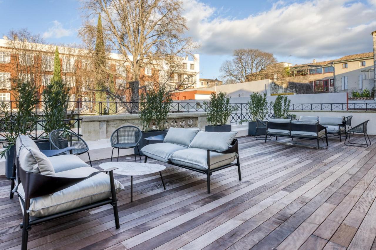 Maison Albar Hotels L'Imperator Nimes Exterior foto Rooftop terrace